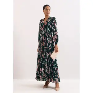 Phase Eight Rosa Floral Teal Maxi Dress 